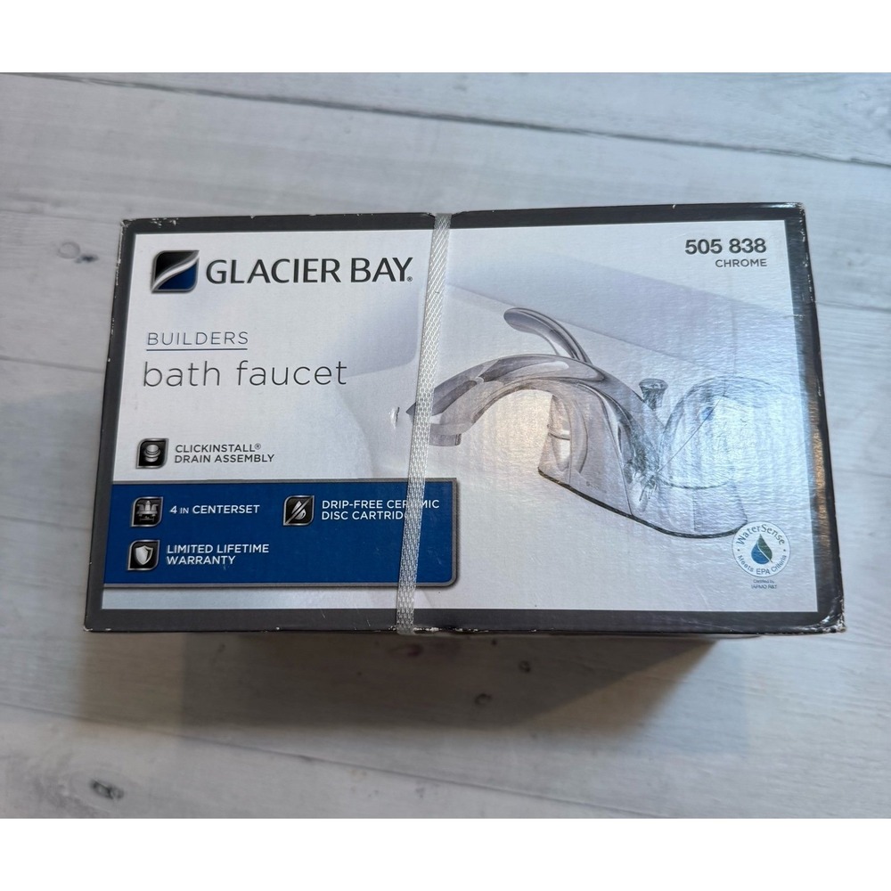 Glacier Bay Bath Faucet Chrome 505 838 NEW